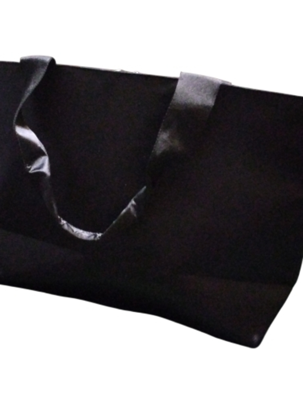 Victoria's Secret Black Tote with Crystal Logo Detail - Picture 5 of 6